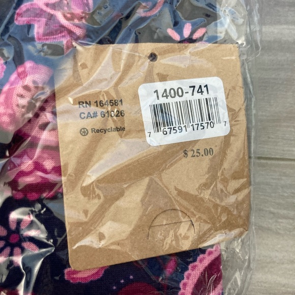 NWT Just Cozy Pink Paisly Print Fleece-lined Leggings - Picture 4 of 4